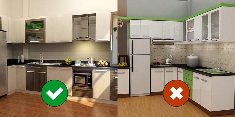 Cách bài trí phòng bếp đẹp và hợp phong thủy